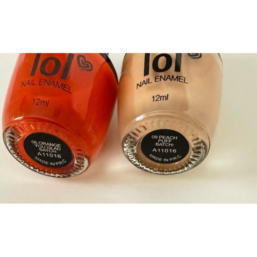 Lot of 2 LOL Nail Enamel Polishes – Orange Shock & Peach Ranch – 12ml Each - Picture 4 of 4